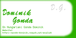 dominik gonda business card